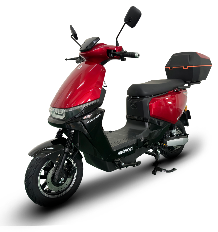Scooter elétrica WE.FUN vermelha
